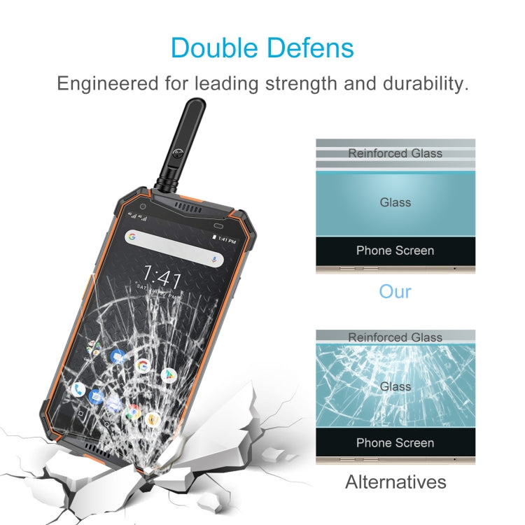 50 PCS 0.26mm 9H 2.5D Tempered Glass Film For Ulefone Armor 3WT
