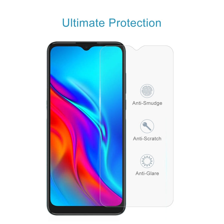 50 PCS 0.26mm 9H 2.5D Tempered Glass Film For TCL 20E