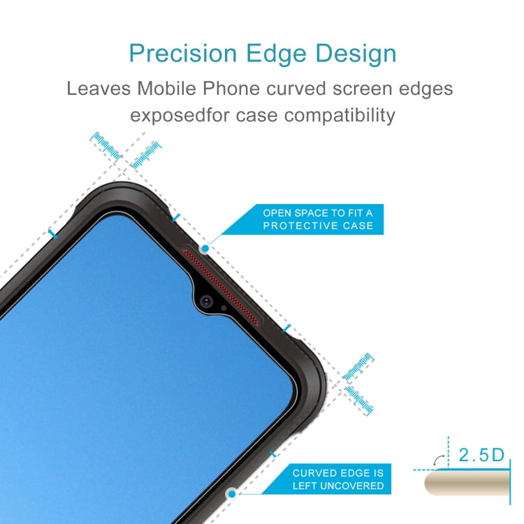 50 PCS 0.26mm 9H 2.5D Tempered Glass Film For AGM  Glory G1