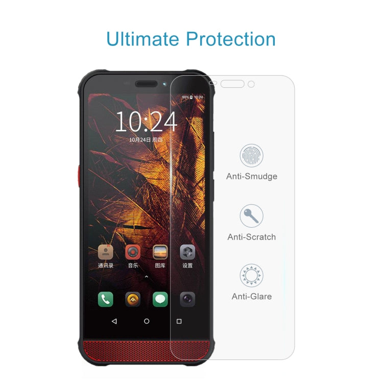50 PCS 0.26mm 9H 2.5D Tempered Glass Film For AGM H2