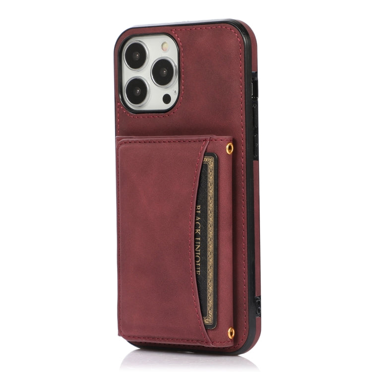 For iPhone 13 Pro Max Three-fold Leather Phone Case with Card Slot & Wallet & Holder