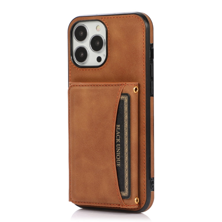 For iPhone 13 Pro Max Three-fold Leather Phone Case with Card Slot & Wallet & Holder