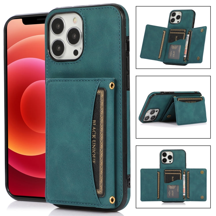 For iPhone 13 Pro Max Three-fold Leather Phone Case with Card Slot & Wallet & Holder