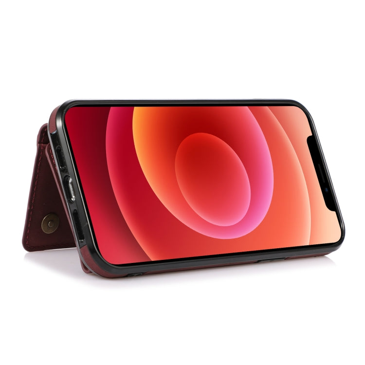 For iPhone 13 Pro Three-fold Leather Phone Case with Card Slot & Wallet & Holder