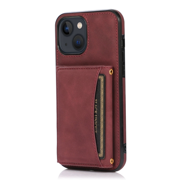 For iPhone 13 mini Three-fold Leather Phone Case with Card Slot & Wallet & Holder