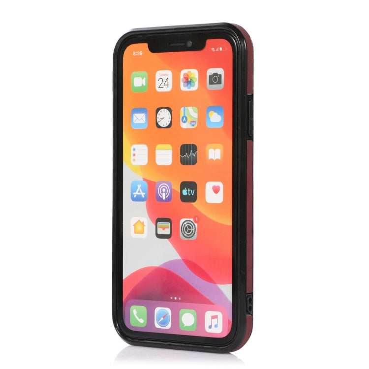 For iPhone 12 mini Three-fold Leather Phone Case with Card Slot & Wallet & Holder