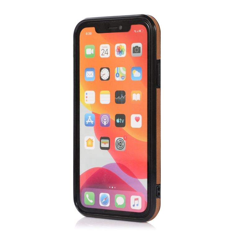 For iPhone 12 mini Three-fold Leather Phone Case with Card Slot & Wallet & Holder