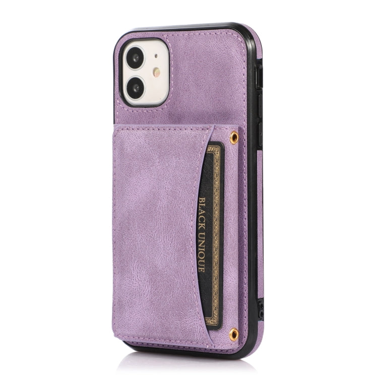 For iPhone 12 mini Three-fold Leather Phone Case with Card Slot & Wallet & Holder