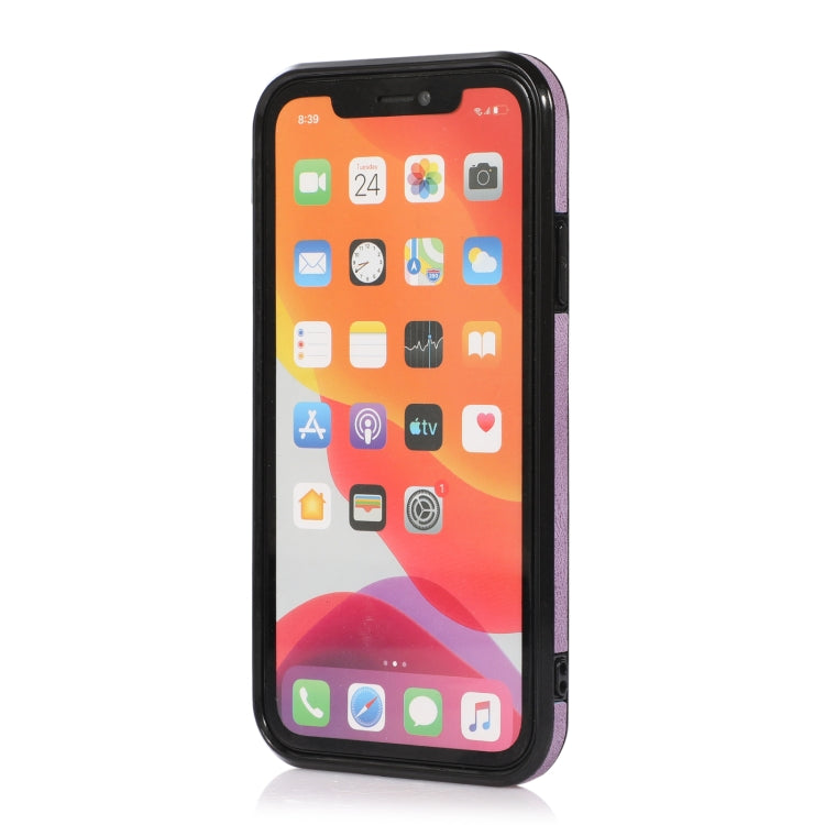 For iPhone 12 mini Three-fold Leather Phone Case with Card Slot & Wallet & Holder