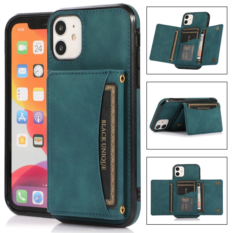 For iPhone 12 mini Three-fold Leather Phone Case with Card Slot & Wallet & Holder