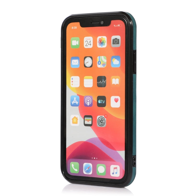 For iPhone 12 mini Three-fold Leather Phone Case with Card Slot & Wallet & Holder