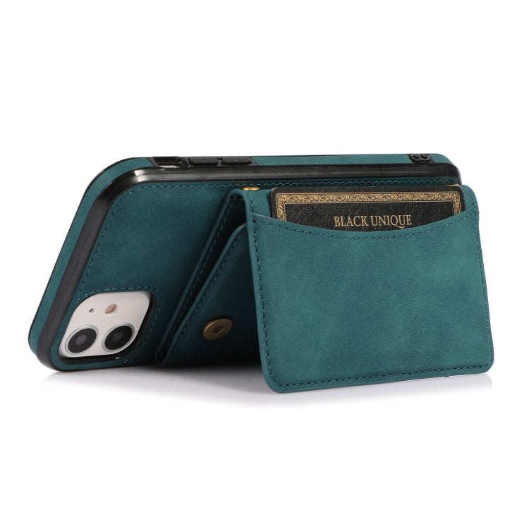 For iPhone 12 mini Three-fold Leather Phone Case with Card Slot & Wallet & Holder
