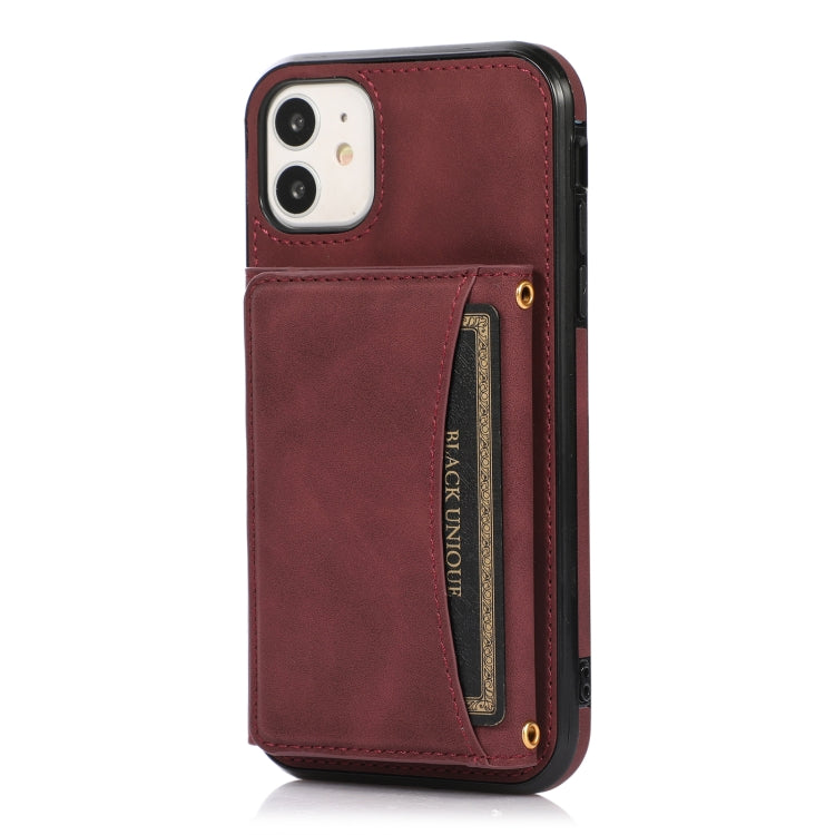 Three-fold Leather Phone Case with Card Slot & Wallet & Holder For iPhone 11 Pro Max