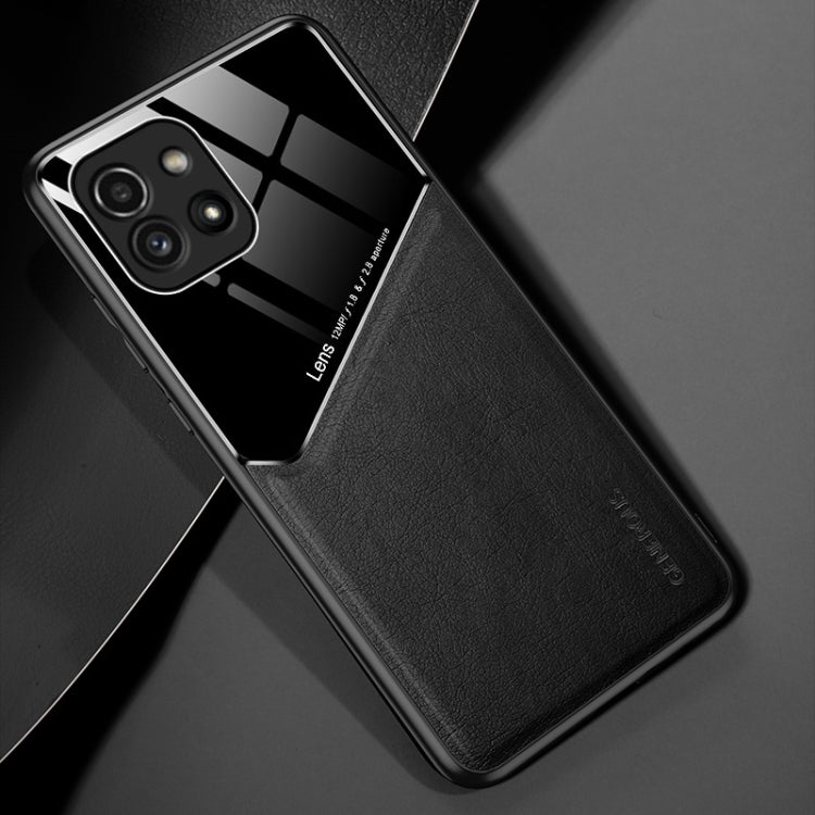 For Samsung Galaxy A03 Leather Glass Magnet Phone Case