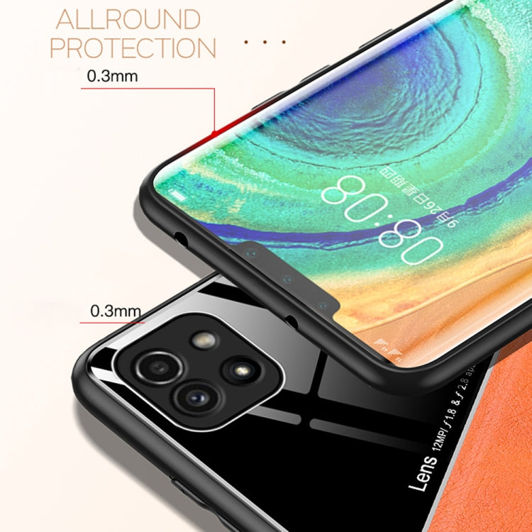 For Samsung Galaxy A03 Leather Glass Magnet Phone Case