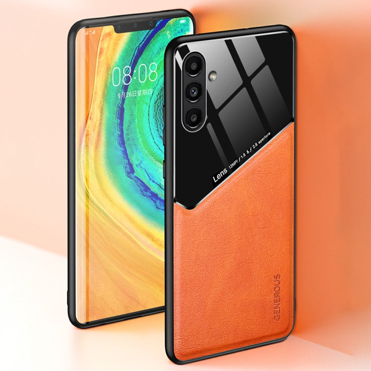 For Samsung Galaxy A13 5G Leather Glass Magnet Phone Case