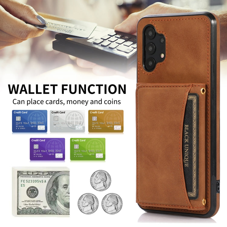 For Samsung Galaxy A32 4G Three-fold Leather Phone Case with Card Slot & Wallet & Holder