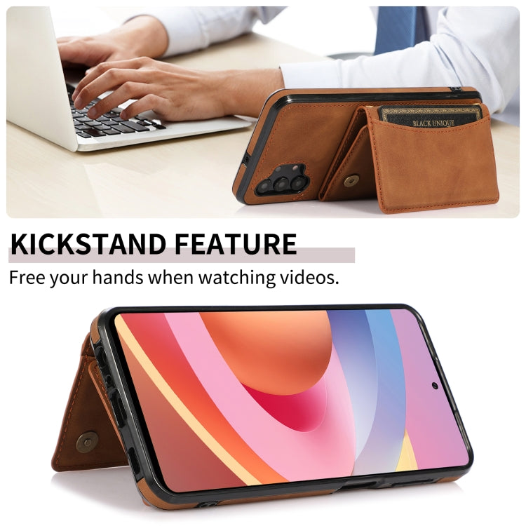 For Samsung Galaxy A32 4G Three-fold Leather Phone Case with Card Slot & Wallet & Holder