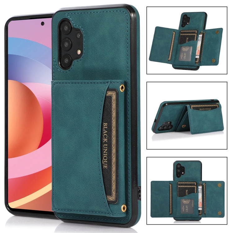 For Samsung Galaxy A32 4G Three-fold Leather Phone Case with Card Slot & Wallet & Holder