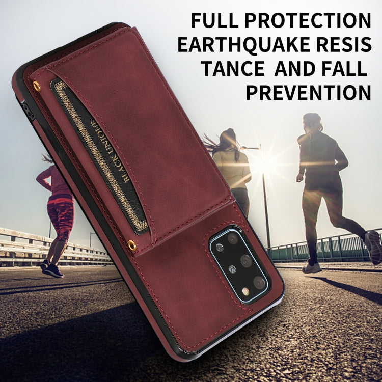 For Samsung Galaxy S20+ Three-fold Leather Phone Case with Card Slot & Wallet & Holder