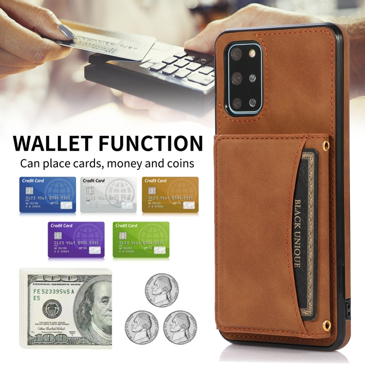 For Samsung Galaxy S20+ Three-fold Leather Phone Case with Card Slot & Wallet & Holder