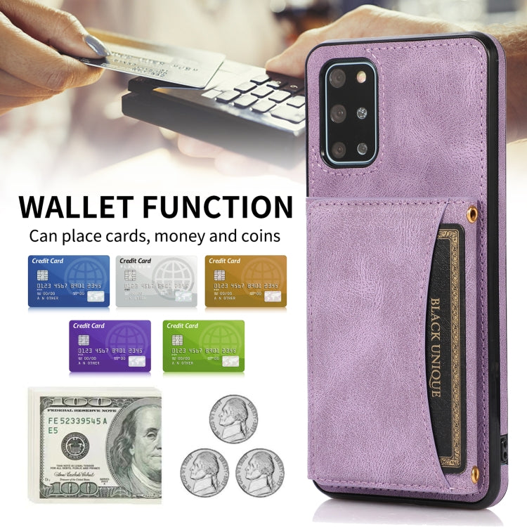 For Samsung Galaxy S20+ Three-fold Leather Phone Case with Card Slot & Wallet & Holder