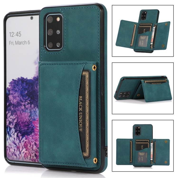 For Samsung Galaxy S20+ Three-fold Leather Phone Case with Card Slot & Wallet & Holder