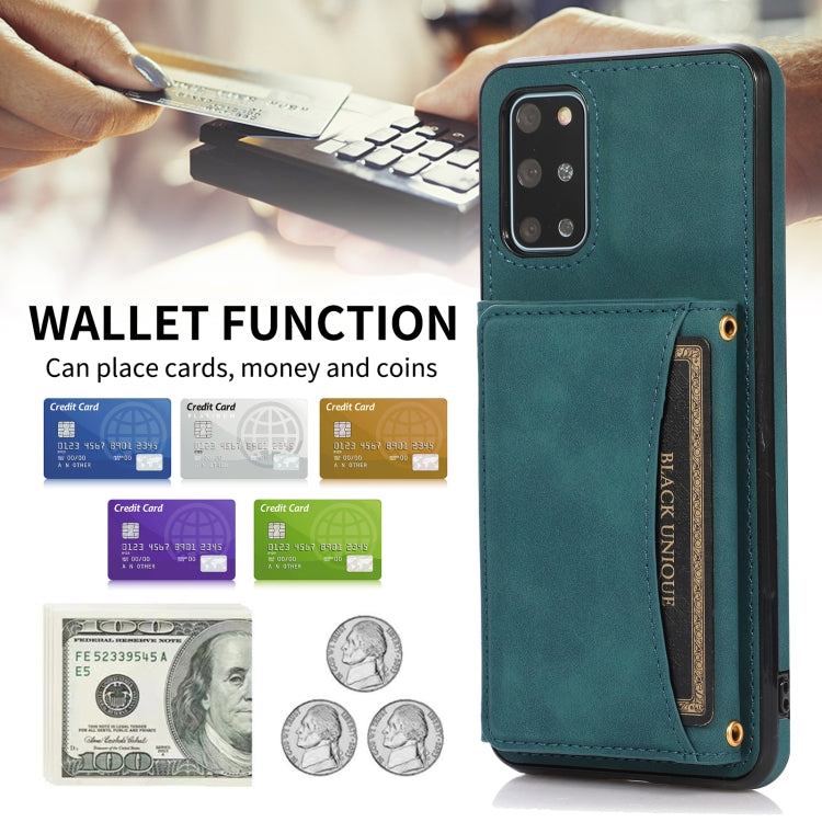 For Samsung Galaxy S20+ Three-fold Leather Phone Case with Card Slot & Wallet & Holder