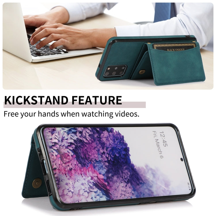 For Samsung Galaxy S20+ Three-fold Leather Phone Case with Card Slot & Wallet & Holder