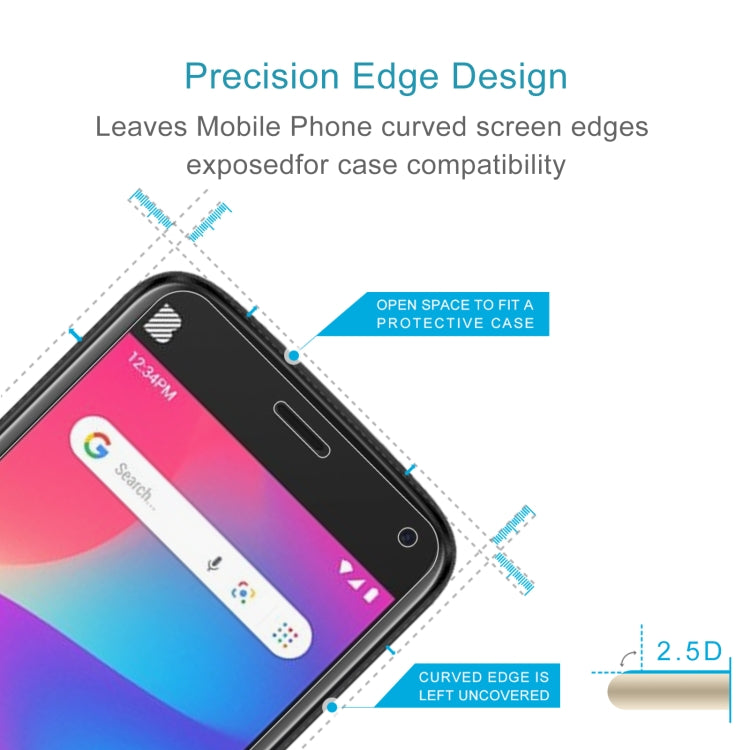 10 PCS 0.26mm 9H 2.5D Tempered Glass Film For BLU J5L