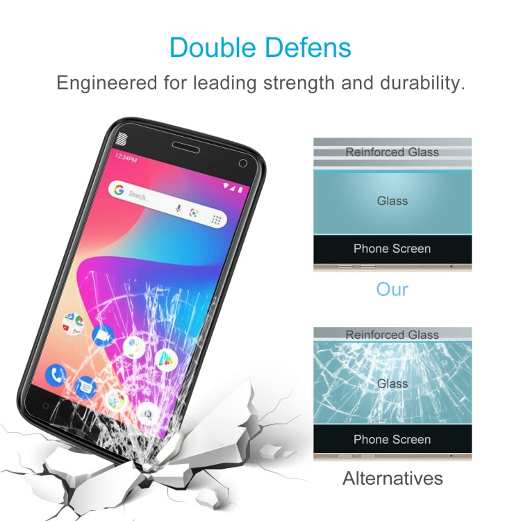 10 PCS 0.26mm 9H 2.5D Tempered Glass Film For BLU J5L