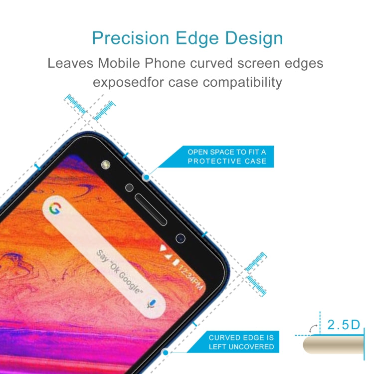 10 PCS 0.26mm 9H 2.5D Tempered Glass Film For BLU G6