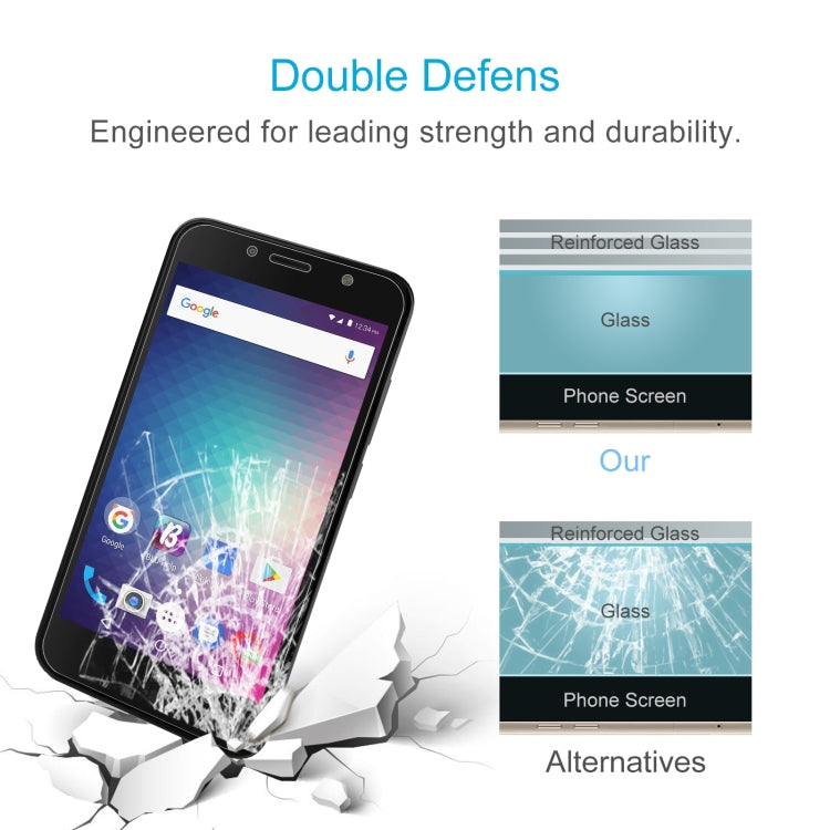 10 PCS 0.26mm 9H 2.5D Tempered Glass Film For BLU J2