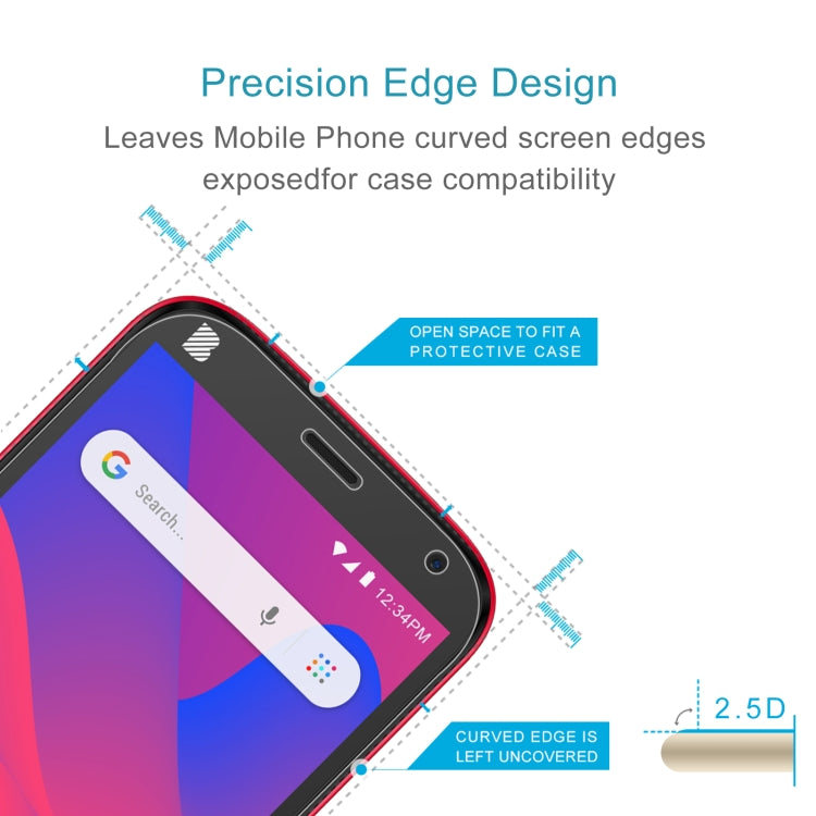 10 PCS 0.26mm 9H 2.5D Tempered Glass Film For BLU C5 Plus