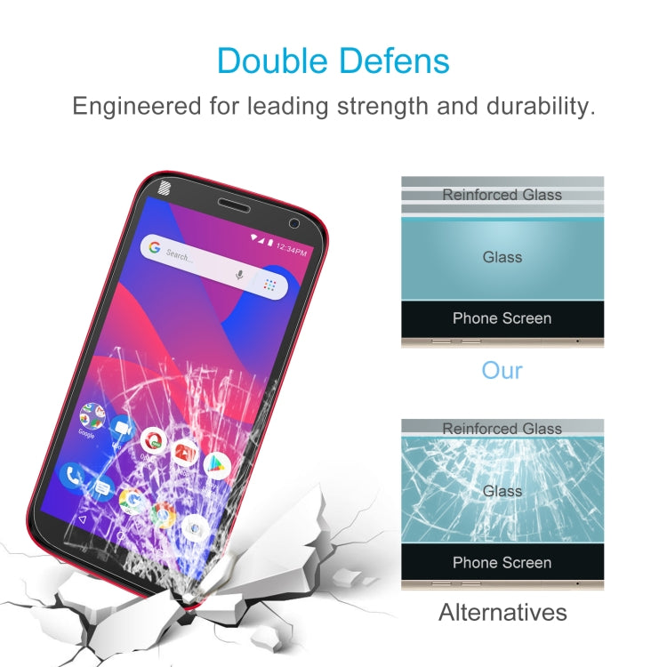 10 PCS 0.26mm 9H 2.5D Tempered Glass Film For BLU C5 Plus