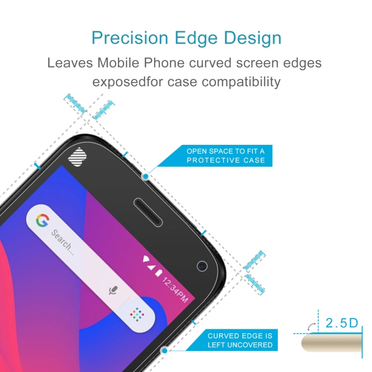 10 PCS 0.26mm 9H 2.5D Tempered Glass Film For BLU C5 2019