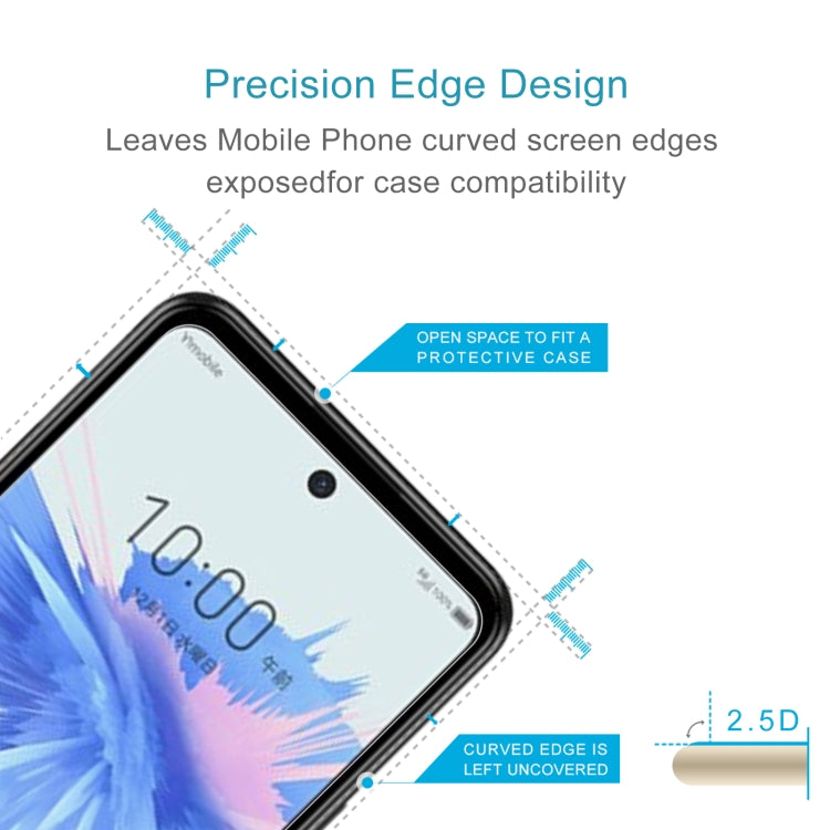 50 PCS 0.26mm 9H 2.5D Tempered Glass Film For ZTE Libero 5G II
