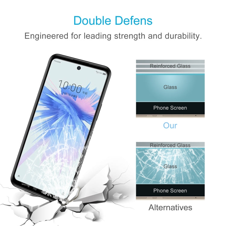 50 PCS 0.26mm 9H 2.5D Tempered Glass Film For ZTE Libero 5G II