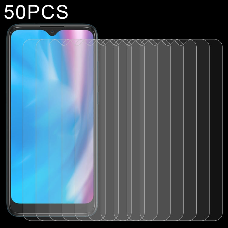50 PCS 0.26mm 9H 2.5D Tempered Glass Film For Alcatel 3X Plus