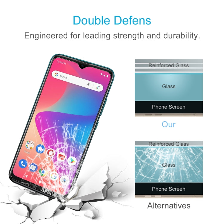50 PCS 0.26mm 9H 2.5D Tempered Glass Film For BLU G50 Plus