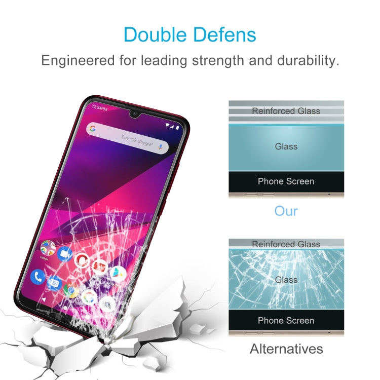 50 PCS 0.26mm 9H 2.5D Tempered Glass Film For BLU G60