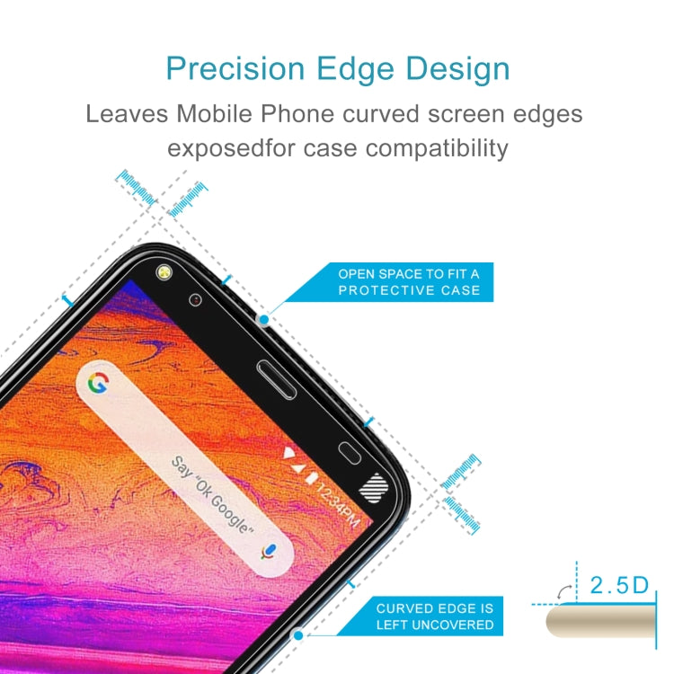 50 PCS 0.26mm 9H 2.5D Tempered Glass Film For BLU G5