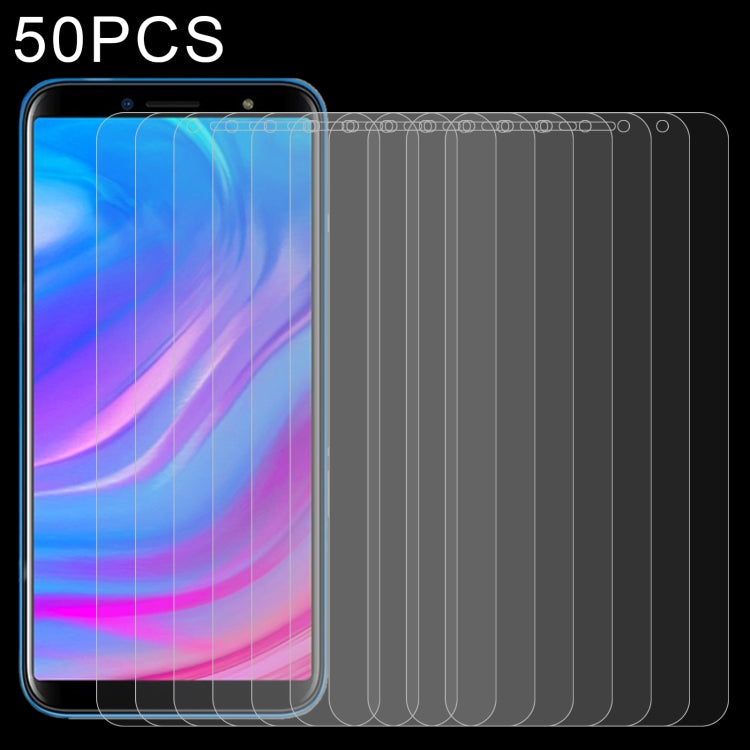50 PCS 0.26mm 9H 2.5D Tempered Glass Film For BLU J6