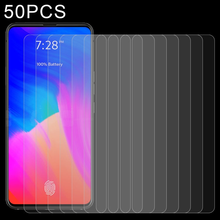 50 PCS 0.26mm 9H 2.5D Tempered Glass Film For BLU Bold N1