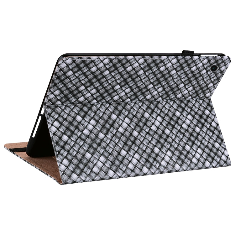 For OPPO Realme Pad 10.4 Color Weave Leather Tablet Case with Holder
