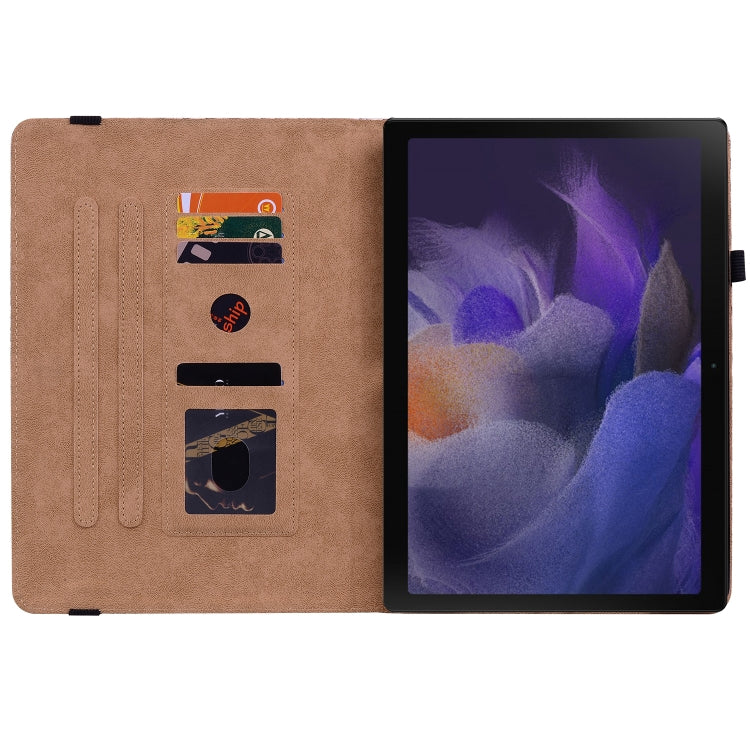 For OPPO Realme Pad 10.4 Color Weave Leather Tablet Case with Holder