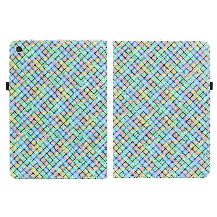 For Huawei MatePad T 10s / Enjoy Tablet 2 Color Weave Leather Tablet Case with Holder