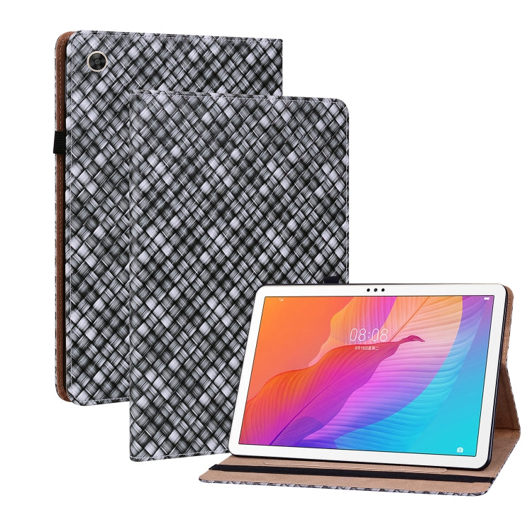 For Huawei MatePad T 10s / Enjoy Tablet 2 Color Weave Leather Tablet Case with Holder