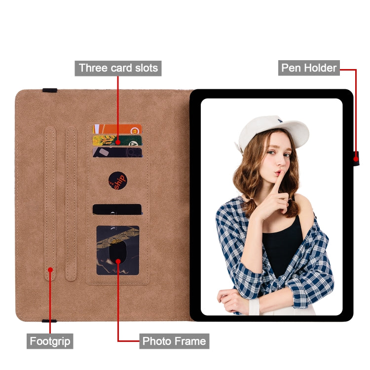 For Huawei MatePad T 10s / Enjoy Tablet 2 Color Weave Leather Tablet Case with Holder