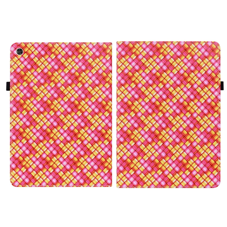 For Huawei MatePad T 10s / Enjoy Tablet 2 Color Weave Leather Tablet Case with Holder